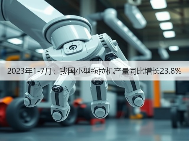 2023年1-7月：我国小型拖拉机产量同比增长23.8%(图2)