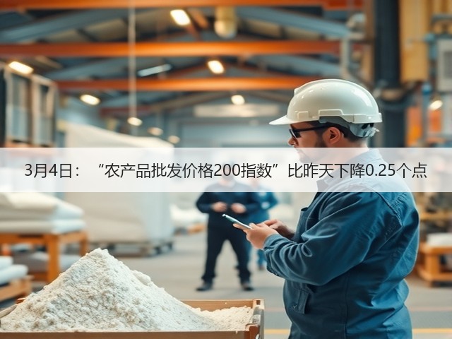 3月4日:“农产品批发价格200指数”比昨天下降0.25个点(图2) 3月4日:“农产品批发价格200指数”比昨天下降0.25个点(图2)