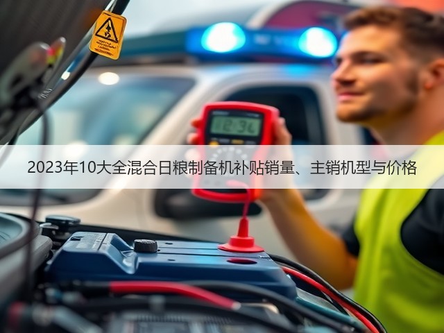 2023年10大全混合日粮制备机补贴销量、主销机型与价格(图3)