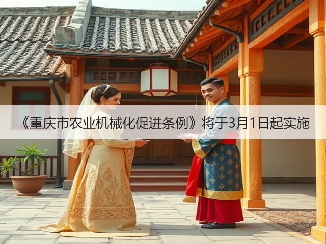 《重庆市农业机械化促进条例》将于3月1日起实施(图3) 《重庆市农业机械化促进条例》将于3月1日起实施(图3)
