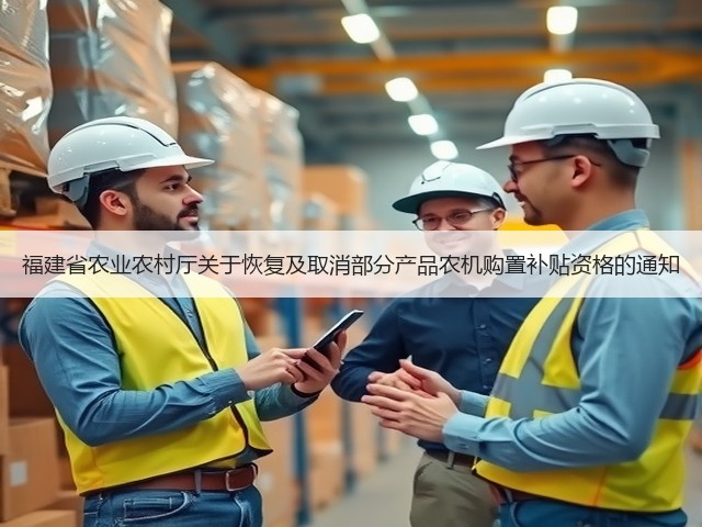 福建省农业农村厅关于恢复及取消部分产品农机购置补贴资格的通知(图1) 福建省农业农村厅关于恢复及取消部分产品农机购置补贴资格的通知(图1)