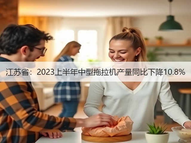 江苏省：2023上半年中型拖拉机产量同比下降10.8%(图1)