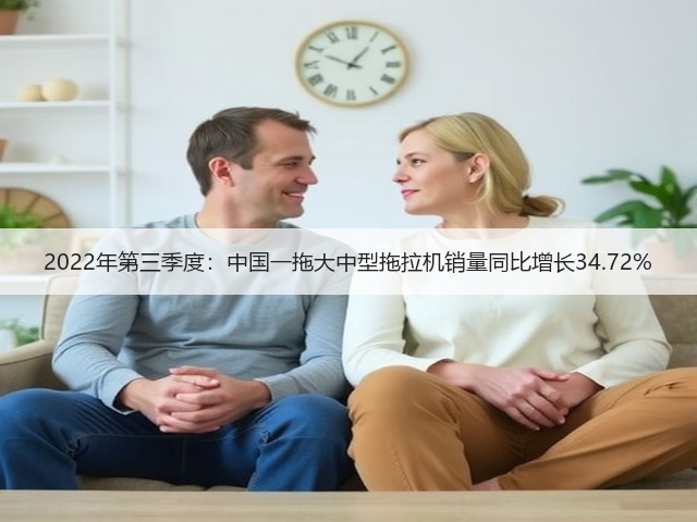 2022年第三季度：中国一拖大中型拖拉机销量同比增长34.72%(图3)