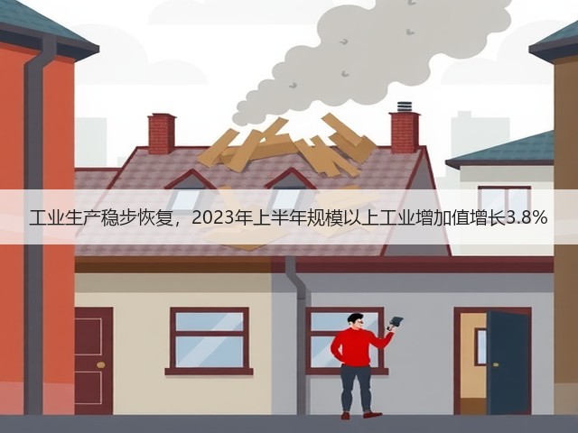 工业生产稳步恢复，2023年上半年规模以上工业增加值增长3.8%(图2)