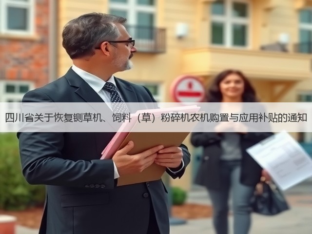 四川省关于恢复铡草机、饲料(草)粉碎机农机购置与应用补贴的通知(图1) 四川省关于恢复铡草机、饲料(草)粉碎机农机购置与应用补贴的通知(图1)