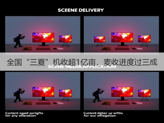 全国“三夏”机收超1亿亩,麦收进度过三成(图2) 全国“三夏”机收超1亿亩,麦收进度过三成(图2)