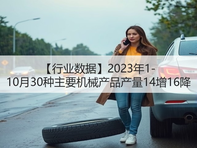 【行业数据】2023年1-10月30种主要机械产品产量14增16降(图3)