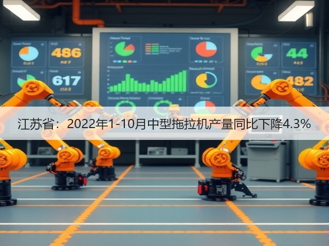 江苏省:2022年1-10月中型拖拉机产量同比下降4.3%(图1) 江苏省:2022年1-10月中型拖拉机产量同比下降4.3%(图1)