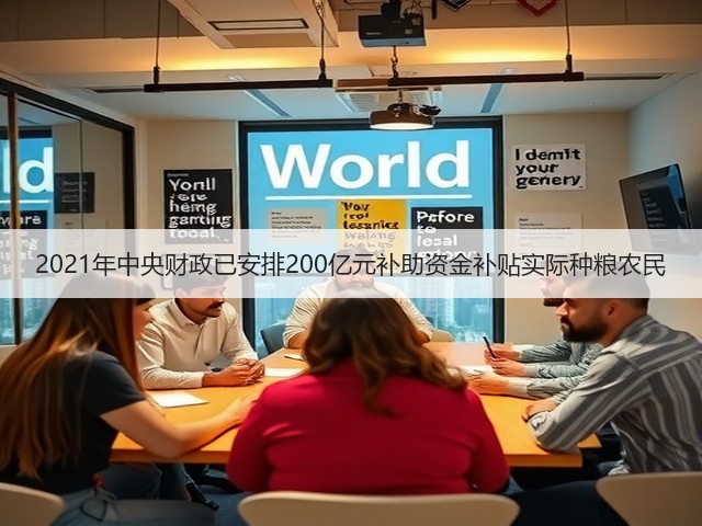 2021年中央财政已安排200亿元补助资金补贴实际种粮农民(图1) 2021年中央财政已安排200亿元补助资金补贴实际种粮农民(图1)