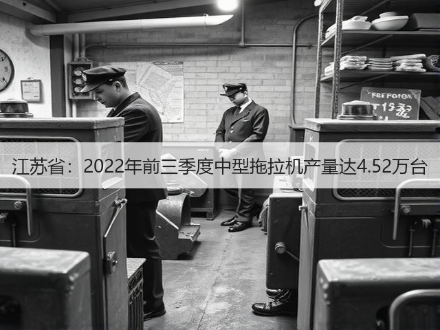 江苏省:2022年前三季度中型拖拉机产量达4.52万台(图2) 江苏省:2022年前三季度中型拖拉机产量达4.52万台(图2)