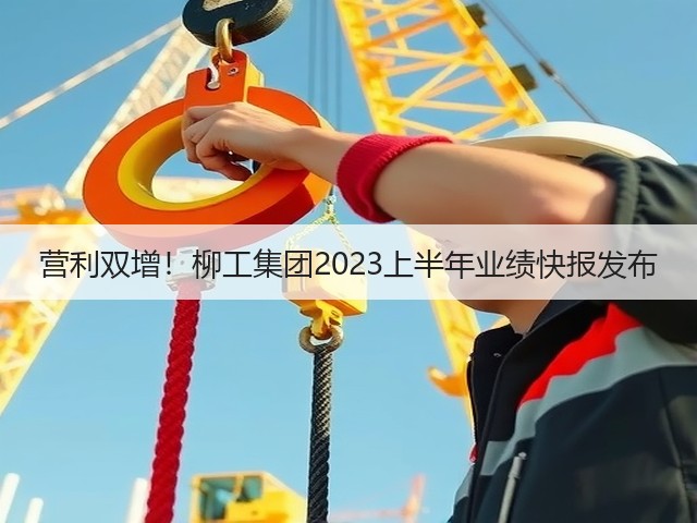 营利双增！柳工集团2023上半年业绩快报发布(图2)