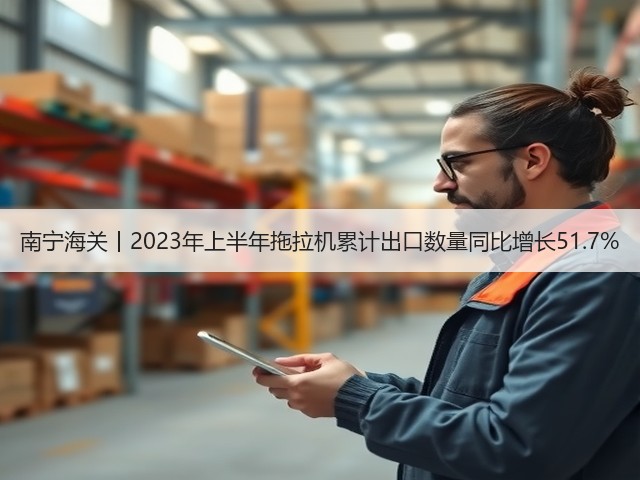 南宁海关丨2023年上半年拖拉机累计出口数量同比增长51.7%(图1)