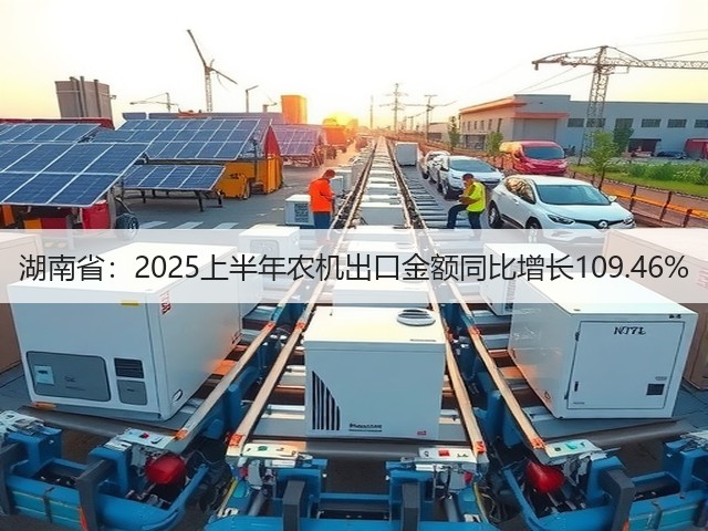 湖南省：2025上半年农机出口金额同比增长109.46%(图2)
