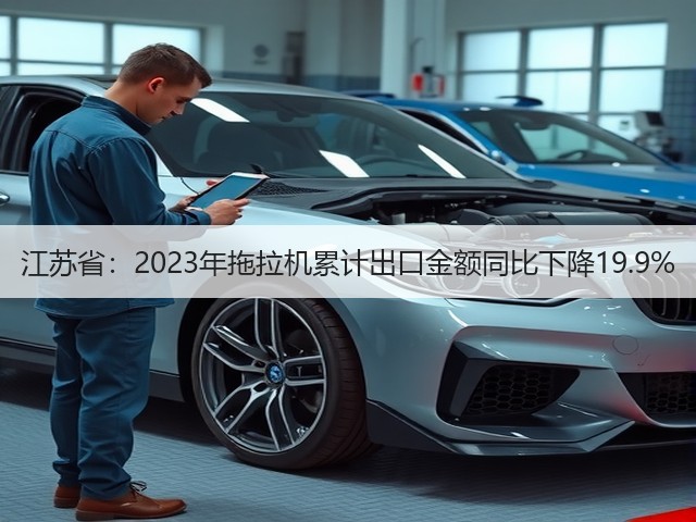 江苏省:2023年拖拉机累计出口金额同比下降19.9%(图1) 江苏省:2023年拖拉机累计出口金额同比下降19.9%(图1)