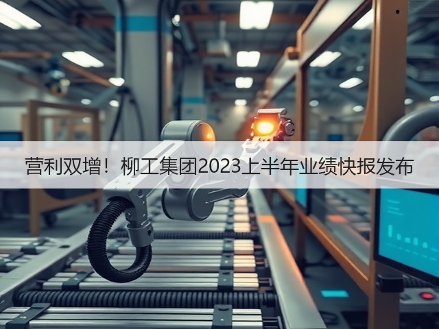 营利双增！柳工集团2023上半年业绩快报发布(图2)
