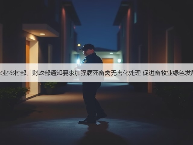 农业农村部、财政部通知要求加强病死畜禽无害化处理 促进畜牧业绿色发展(图1) 农业农村部、财政部通知要求加强病死畜禽无害化处理 促进畜牧业绿色发展(图1)
