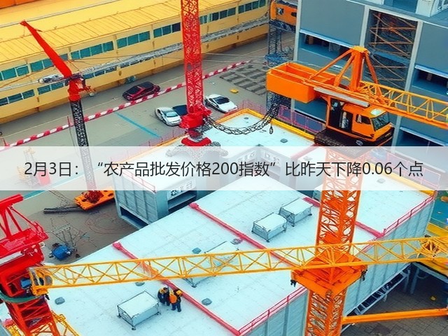 2月3日:“农产品批发价格200指数”比昨天下降0.06个点(图1) 2月3日:“农产品批发价格200指数”比昨天下降0.06个点(图1)