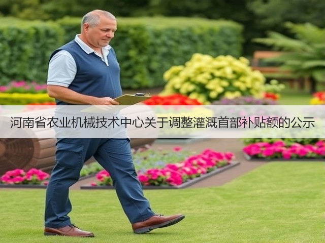 河南省农业机械技术中心关于调整灌溉首部补贴额的公示(图1)