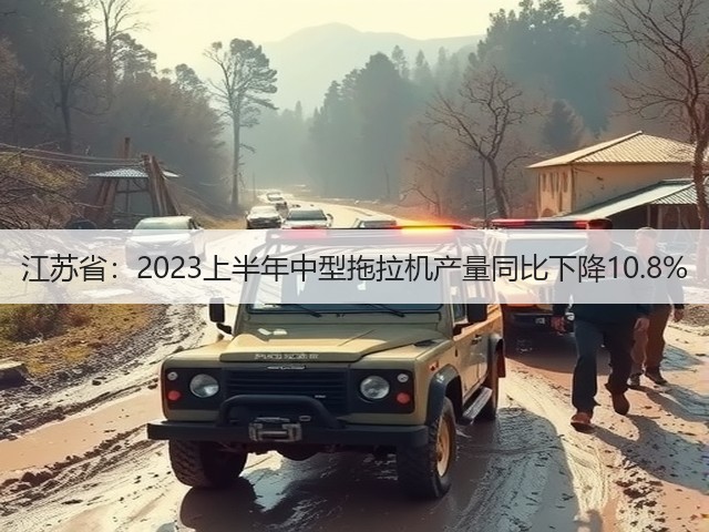 江苏省：2023上半年中型拖拉机产量同比下降10.8%(图1)