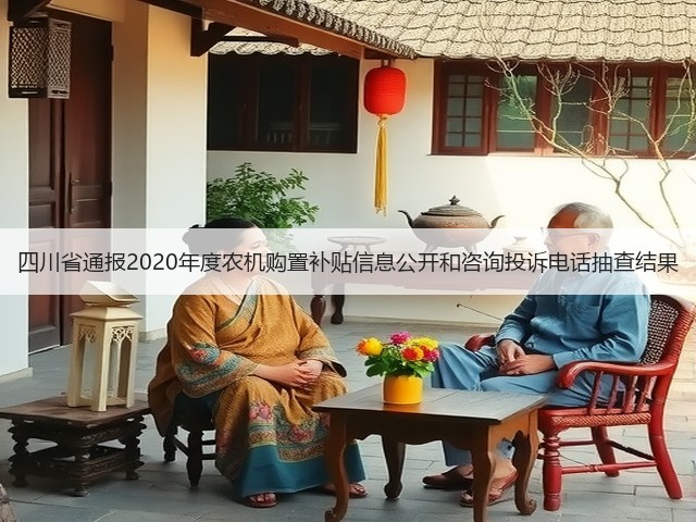 四川省通报2020年度农机购置补贴信息公开和咨询投诉电话抽查结果(图2)
