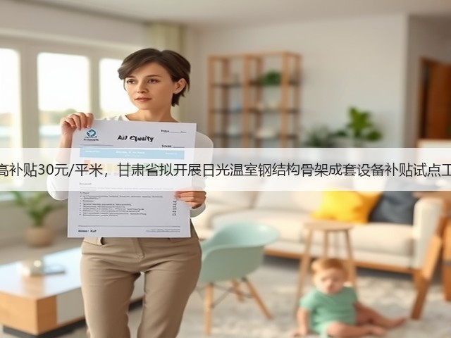 最高补贴30元/平米,甘肃省拟开展日光温室钢结构骨架成套设备补贴试点工作(图3) 最高补贴30元/平米,甘肃省拟开展日光温室钢结构骨架成套设备补贴试点工作(图3)