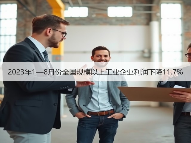 2023年1—8月份全国规模以上工业企业利润下降11.7%(图1) 2023年1—8月份全国规模以上工业企业利润下降11.7%(图1)