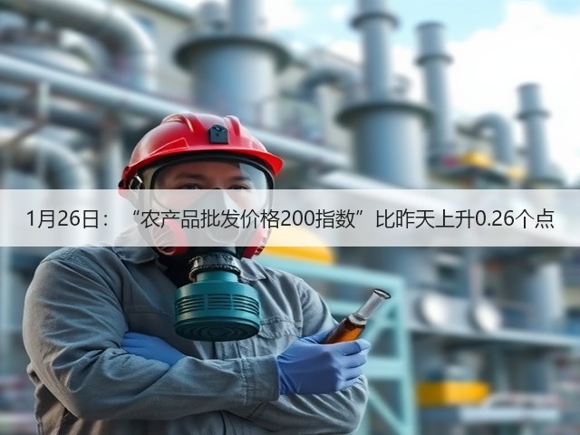 1月26日：“农产品批发价格200指数”比昨天上升0.26个点(图2)