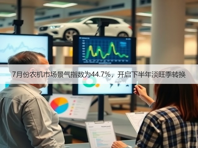 7月份农机市场景气指数为44.7%，开启下半年淡旺季转换(图3)