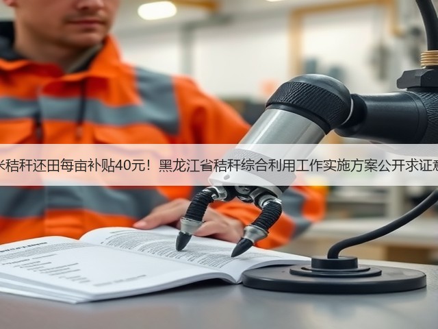 玉米秸秆还田每亩补贴40元!黑龙江省秸秆综合利用工作实施方案公开求证意见(图1) 玉米秸秆还田每亩补贴40元!黑龙江省秸秆综合利用工作实施方案公开求证意见(图1)