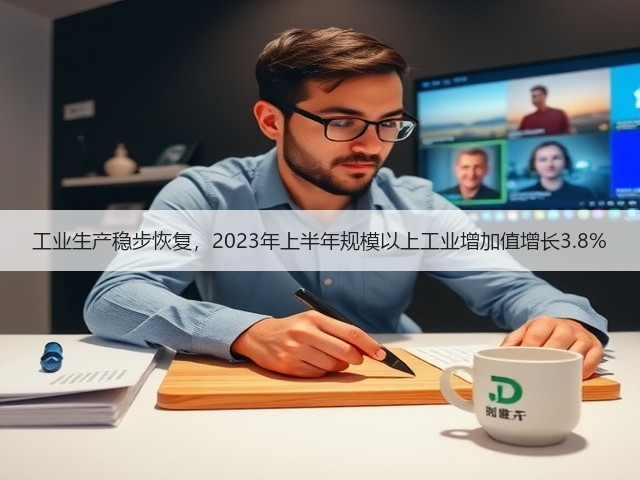 工业生产稳步恢复，2023年上半年规模以上工业增加值增长3.8%(图2)