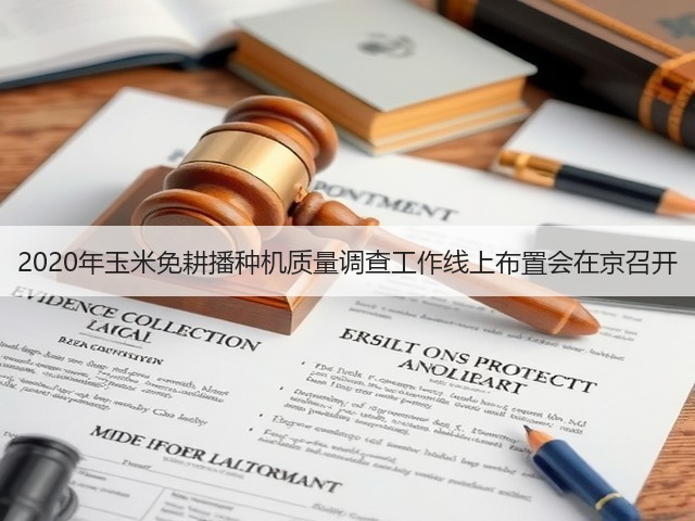 2020年玉米免耕播种机质量调查工作线上布置会在京召开(图1) 2020年玉米免耕播种机质量调查工作线上布置会在京召开(图1)