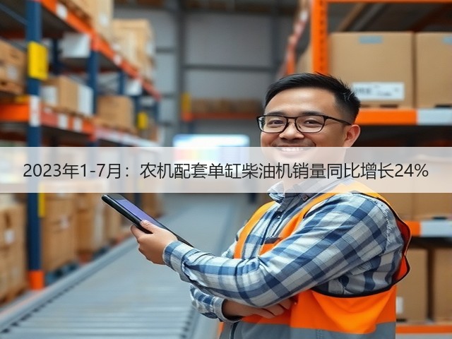 2023年1-7月：农机配套单缸柴油机销量同比增长24%(图3)