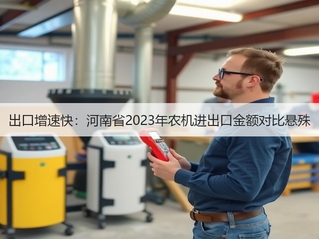 出口增速快：河南省2023年农机进出口金额对比悬殊(图2)