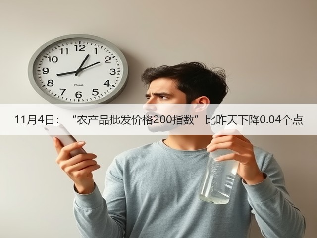 11月4日:“农产品批发价格200指数”比昨天下降0.04个点(图3) 11月4日:“农产品批发价格200指数”比昨天下降0.04个点(图3)