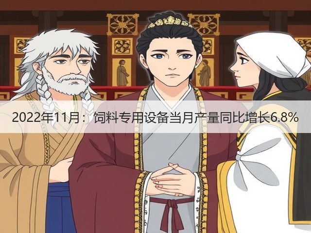 2022年11月:饲料专用设备当月产量同比增长6.8%(图1) 2022年11月:饲料专用设备当月产量同比增长6.8%(图1)