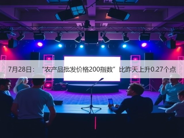 7月28日:“农产品批发价格200指数”比昨天上升0.27个点(图1) 7月28日:“农产品批发价格200指数”比昨天上升0.27个点(图1)