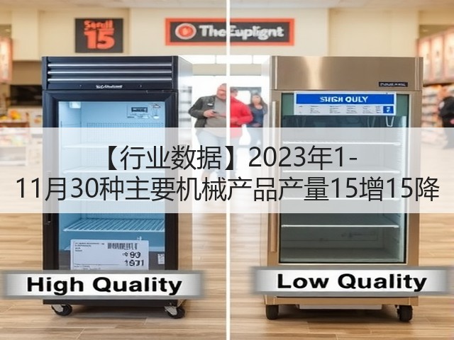 【行业数据】2023年1-11月30种主要机械产品产量15增15降(图2)