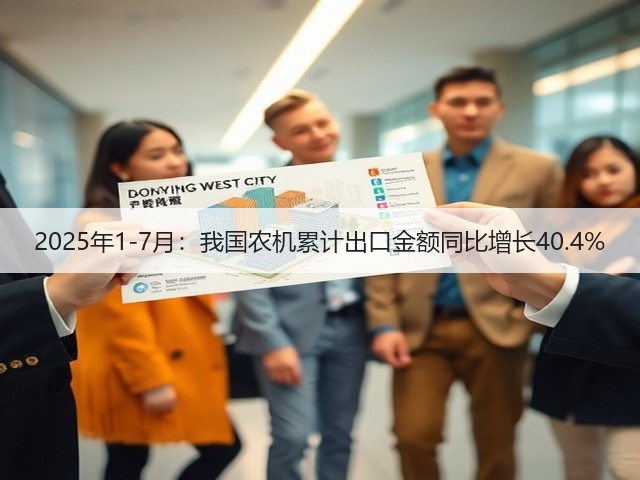 2025年1-7月：我国农机累计出口金额同比增长40.4%(图2)