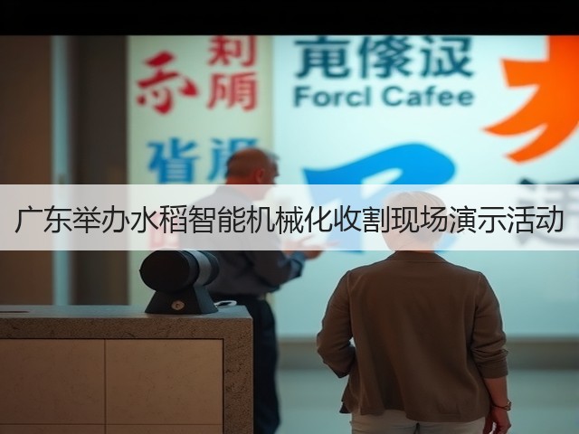 广东举办水稻智能机械化收割现场演示活动(图2) 广东举办水稻智能机械化收割现场演示活动(图2)