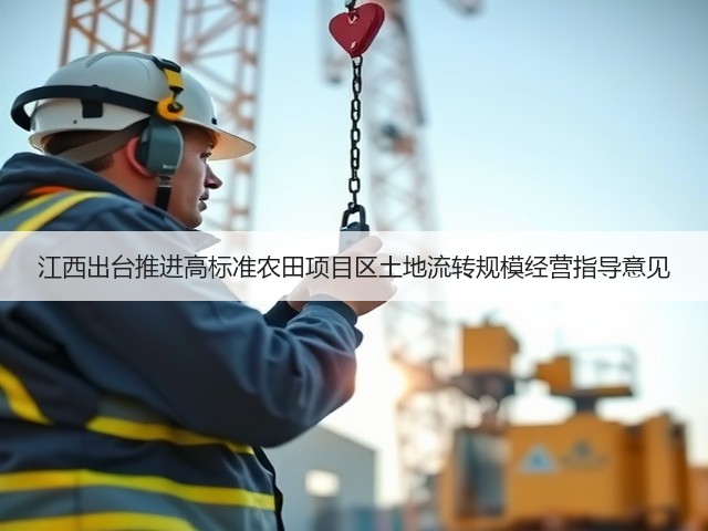 江西出台推进高标准农田项目区土地流转规模经营指导意见(图3) 江西出台推进高标准农田项目区土地流转规模经营指导意见(图3)