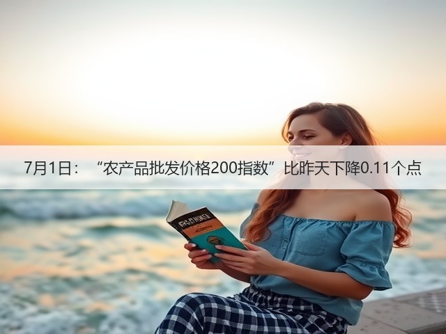 7月1日:“农产品批发价格200指数”比昨天下降0.11个点(图2) 7月1日:“农产品批发价格200指数”比昨天下降0.11个点(图2)