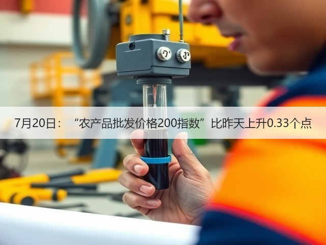 7月20日:“农产品批发价格200指数”比昨天上升0.33个点(图1) 7月20日:“农产品批发价格200指数”比昨天上升0.33个点(图1)
