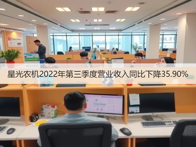 星光农机2022年第三季度营业收入同比下降35.90%(图2)