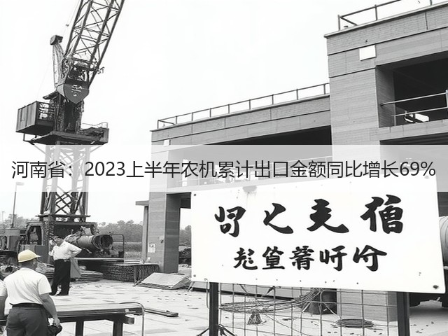 河南省：2023上半年农机累计出口金额同比增长69%(图2)
