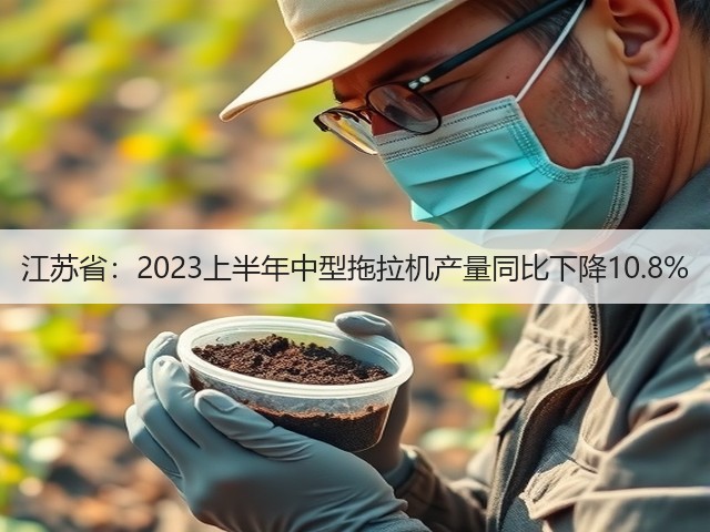 江苏省：2023上半年中型拖拉机产量同比下降10.8%(图1)
