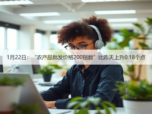 1月22日：“农产品批发价格200指数”比昨天上升0.18个点(图3)