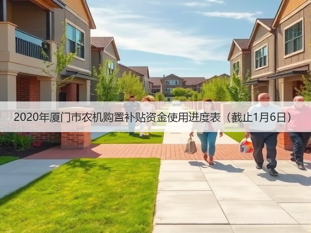 2020年厦门市农机购置补贴资金使用进度表(截止1月6日)(图2) 2020年厦门市农机购置补贴资金使用进度表(截止1月6日)(图2)