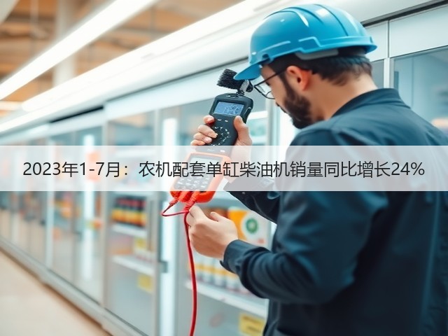 2023年1-7月：农机配套单缸柴油机销量同比增长24%(图2)