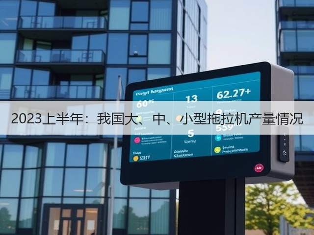 2023上半年：我国大、中、小型拖拉机产量情况(图1)