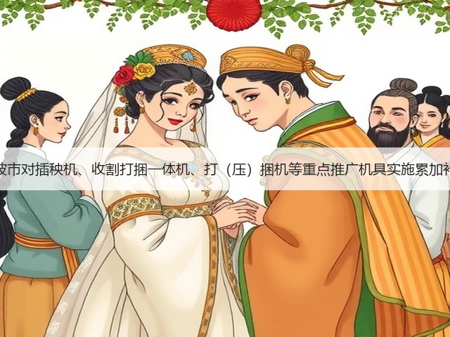 宁波市对插秧机、收割打捆一体机、打(压)捆机等重点推广机具实施累加补贴(图2) 宁波市对插秧机、收割打捆一体机、打(压)捆机等重点推广机具实施累加补贴(图2)
